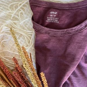 Oversized purple tee